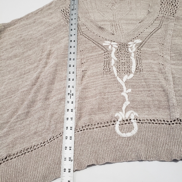 Free People Kona Pointelle Knit Poncho Cover-Up - Picture 9 of 9